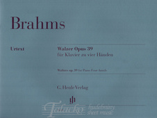 Waltzes op. 39 for Piano Four-hands
